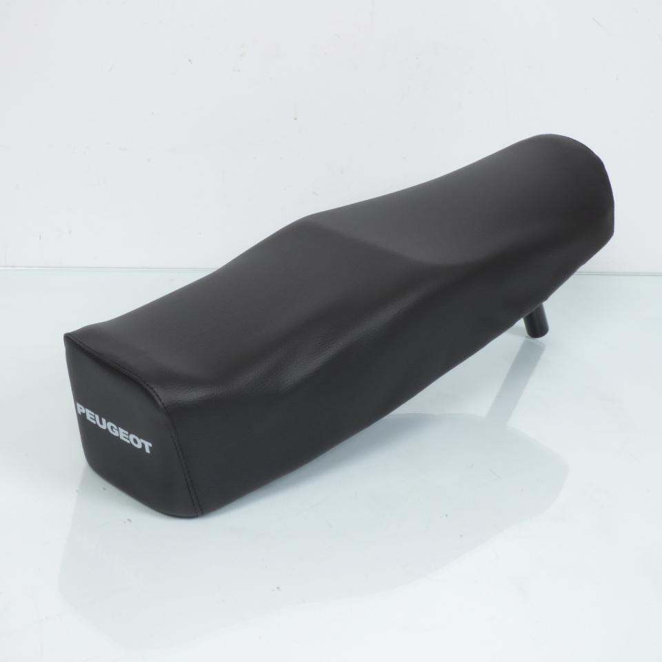 Selle biplace noire pour mobylette Peugeot 103 marquage Peugeot tube Ø25.5 Neuf