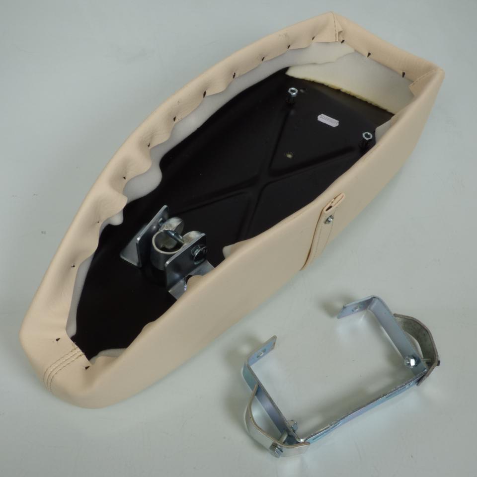 Selle siège biplace beige mobylette cyclomoteur pour motoconfort tube selle Ø25 Neuf