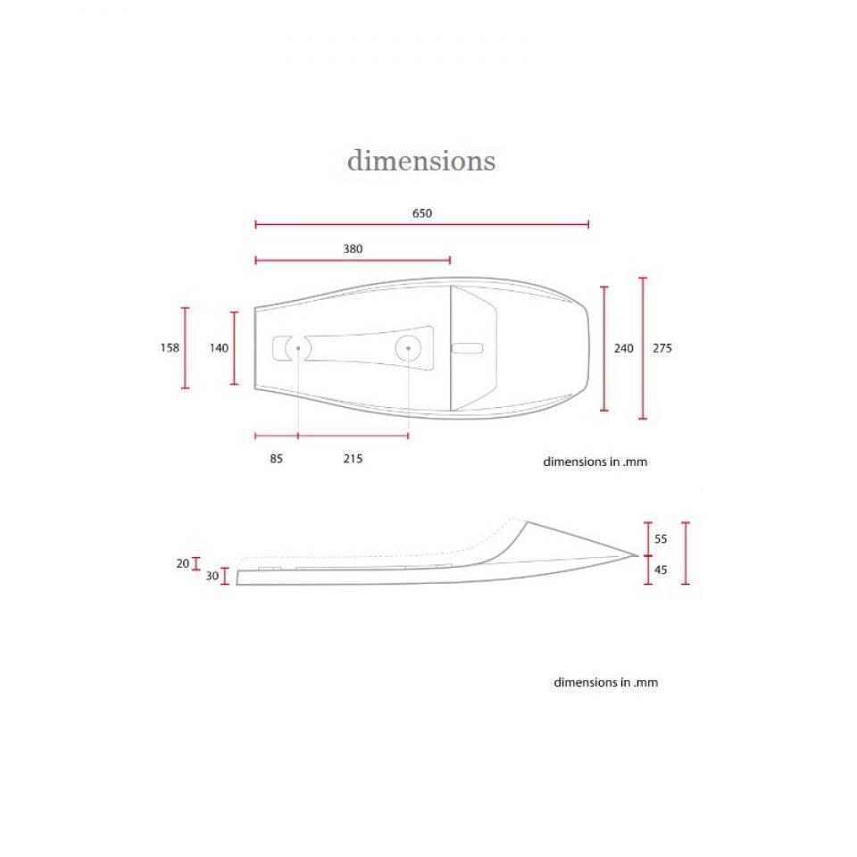 Selle biplace C. Racer pour Auto Dirt marron et noir Neuf