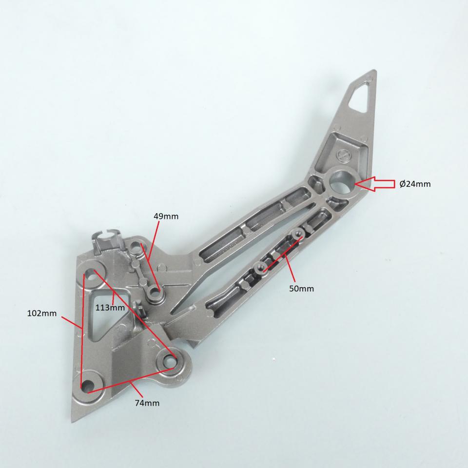 Platine de repose pied pilote droit origine pour Moto Kawasaki 1000 Z 2003 à 2006 35063-1263-458 Neuf