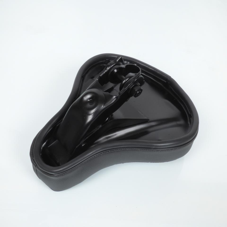 Selle confort conducteur noire pour mobylette Peugeot 103 L marquage Peugeot