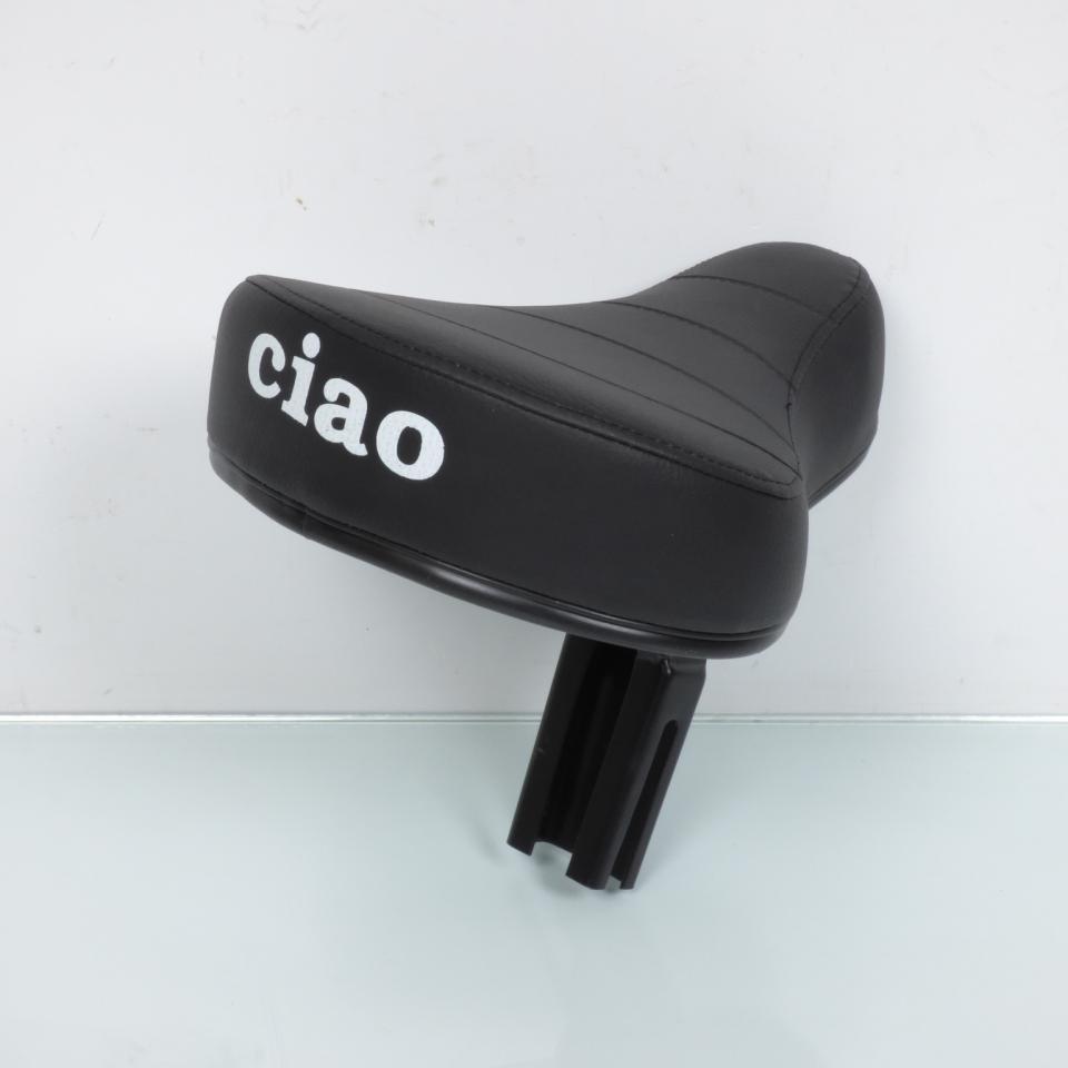 Selle pilote noire pour mobylette Piaggio 50 Ciao PX 1999-2020 marquée Ciao Neuf