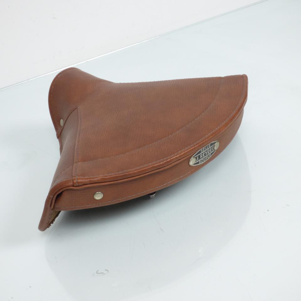 Selle et dessus de selle marron pilote J.REYDEL souple vieille pour moto cyclo ancien