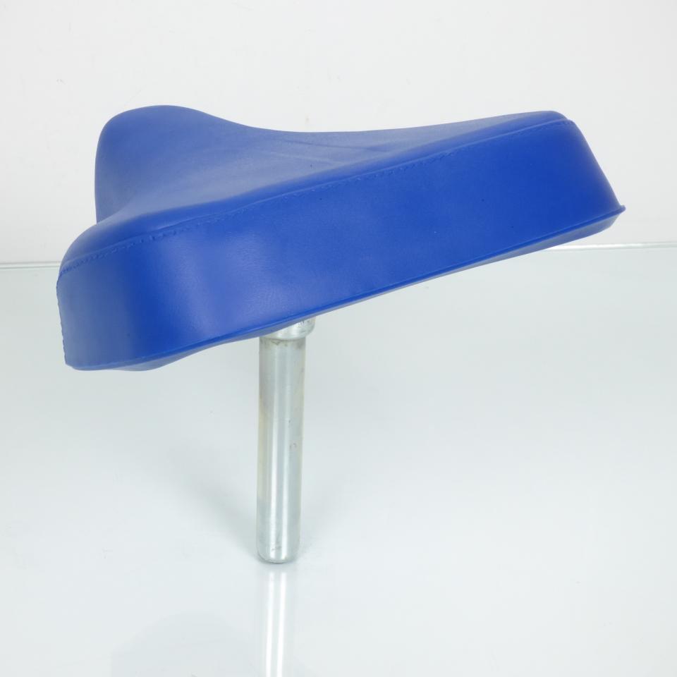 Selle pilote monoplace bleu pour mobylette cyclo Peugeot 103 Ø25mm Neuf