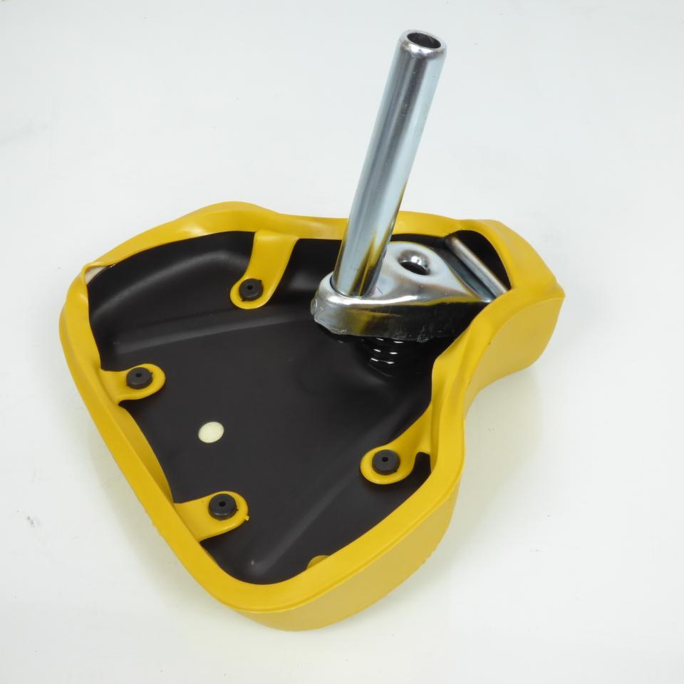 Selle pilote monoplace jaune pour mobylette cyclo Peugeot 103 Ø25mm Neuf