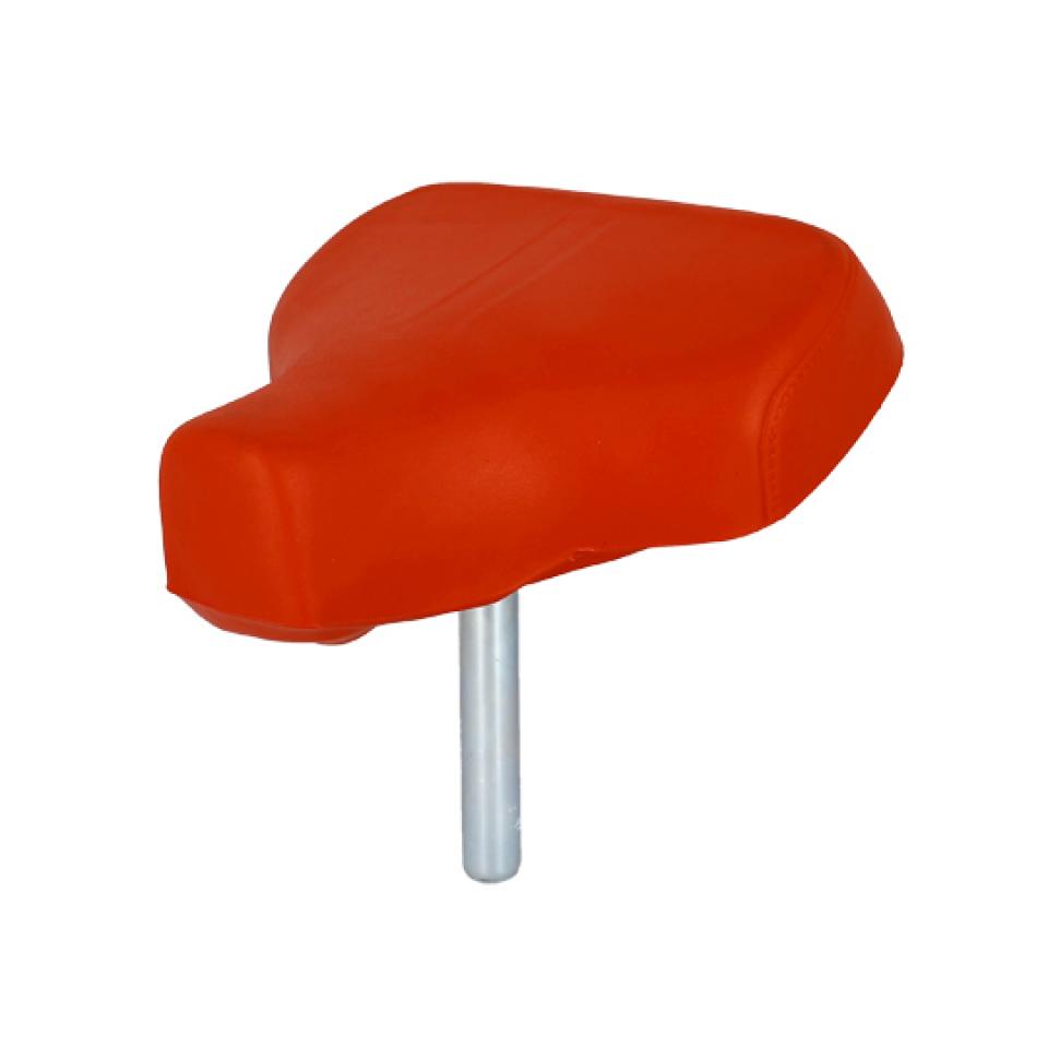 Selle pilote monoplace rouge pour mobylette cyclo Peugeot 103 Ø25mm Neuf
