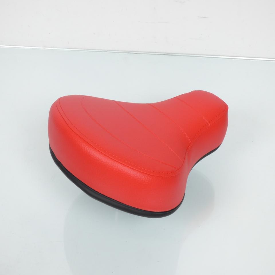 Selle confort pouff rouge pilote pour mobylette Peugeot 103 cyclomoteur cyclo