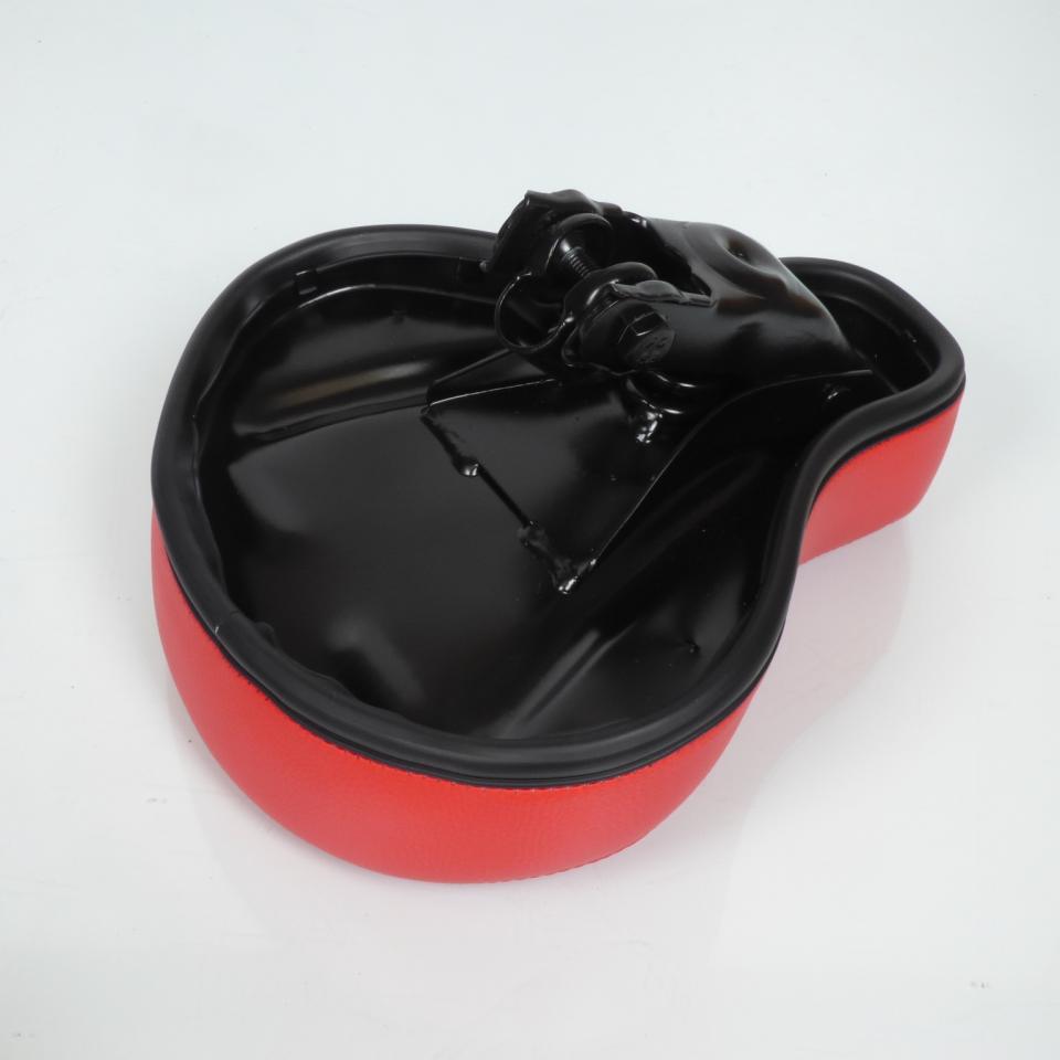 Selle confort pouff rouge pilote pour mobylette Peugeot 103 cyclomoteur cyclo