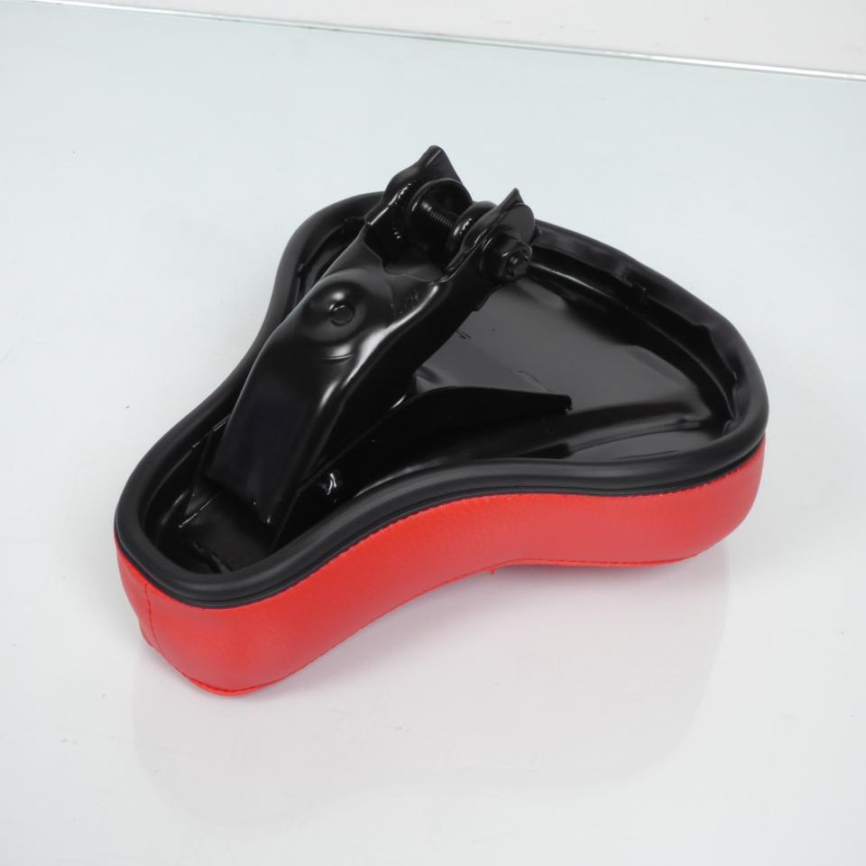 Selle confort pouff rouge pilote pour mobylette Peugeot 103 cyclomoteur cyclo