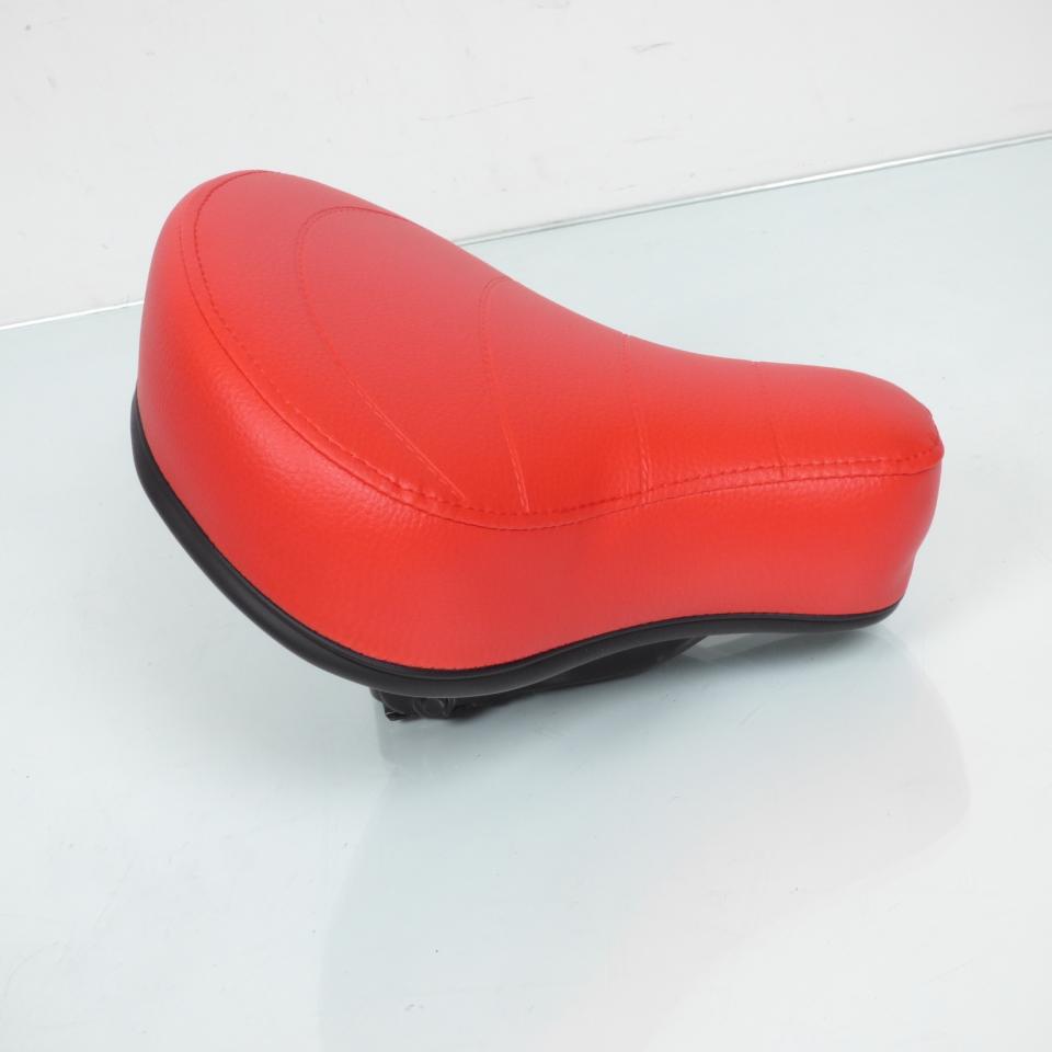 Selle confort pouff rouge pilote pour mobylette Peugeot 103 cyclomoteur cyclo