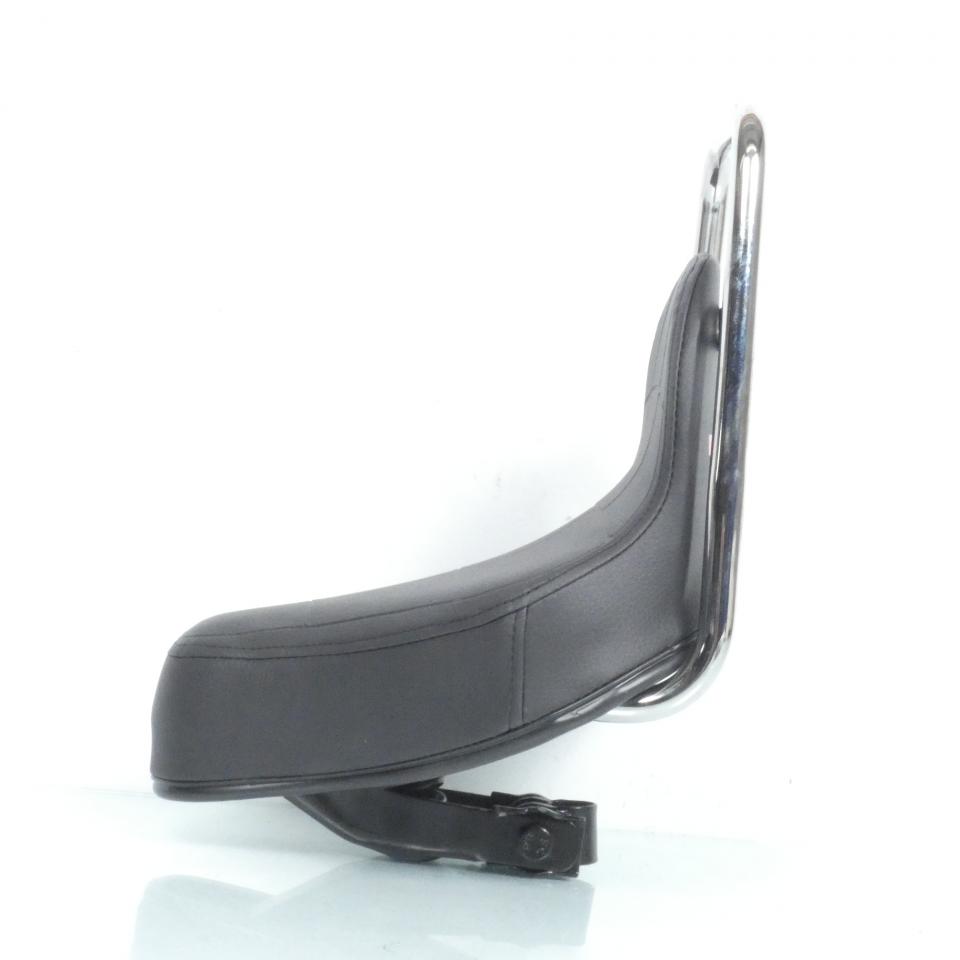 Selle pilote type chopper pour mobylette Peugeot 103 marquage Peugeot en rouge