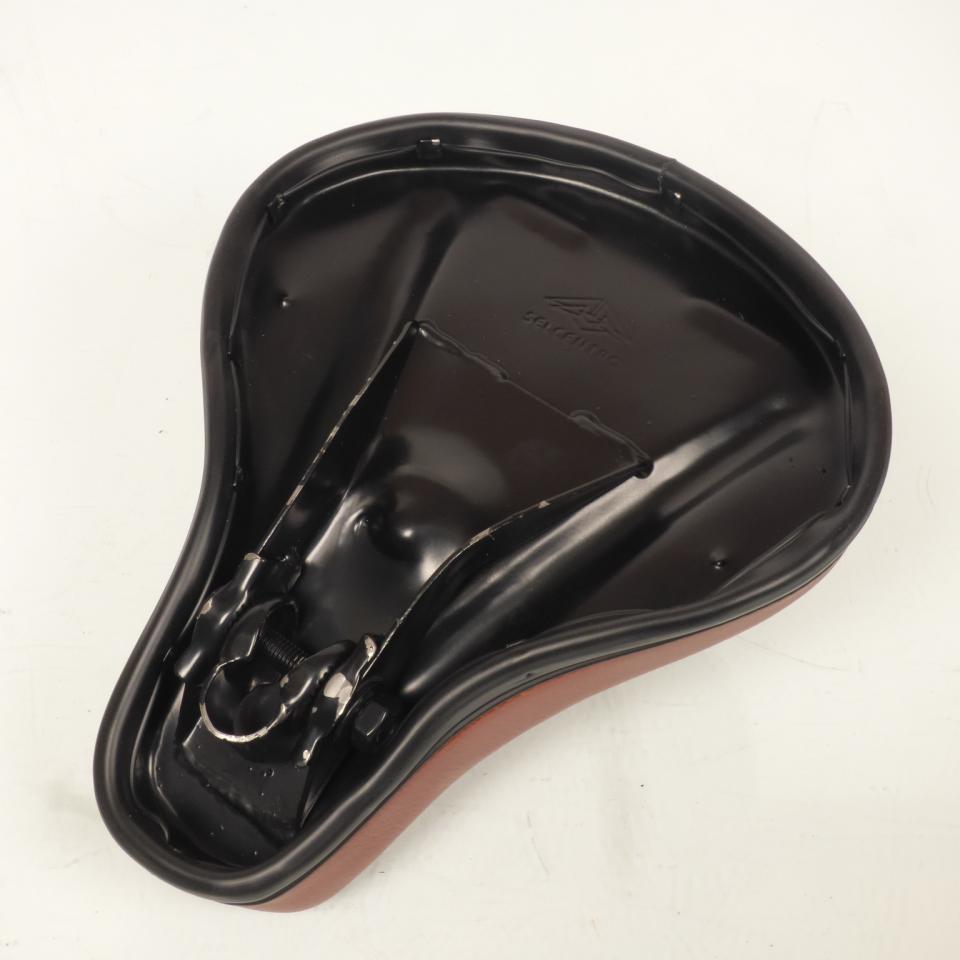 Selle pilote marron sans ressort pour mobylette MBK 51 Ø22mm Neuf