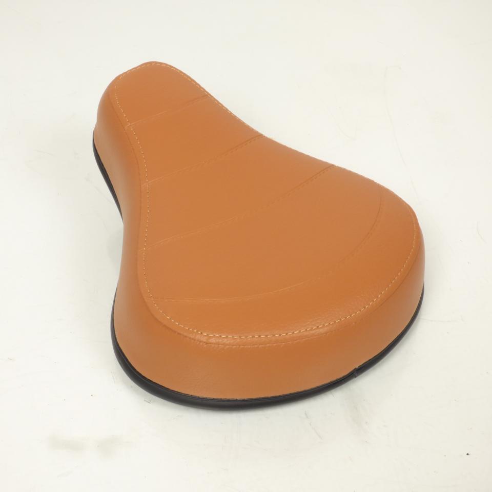 Selle pilote caramel sans ressort pour mobylette MBK 51 Ø22mm Neuf camel