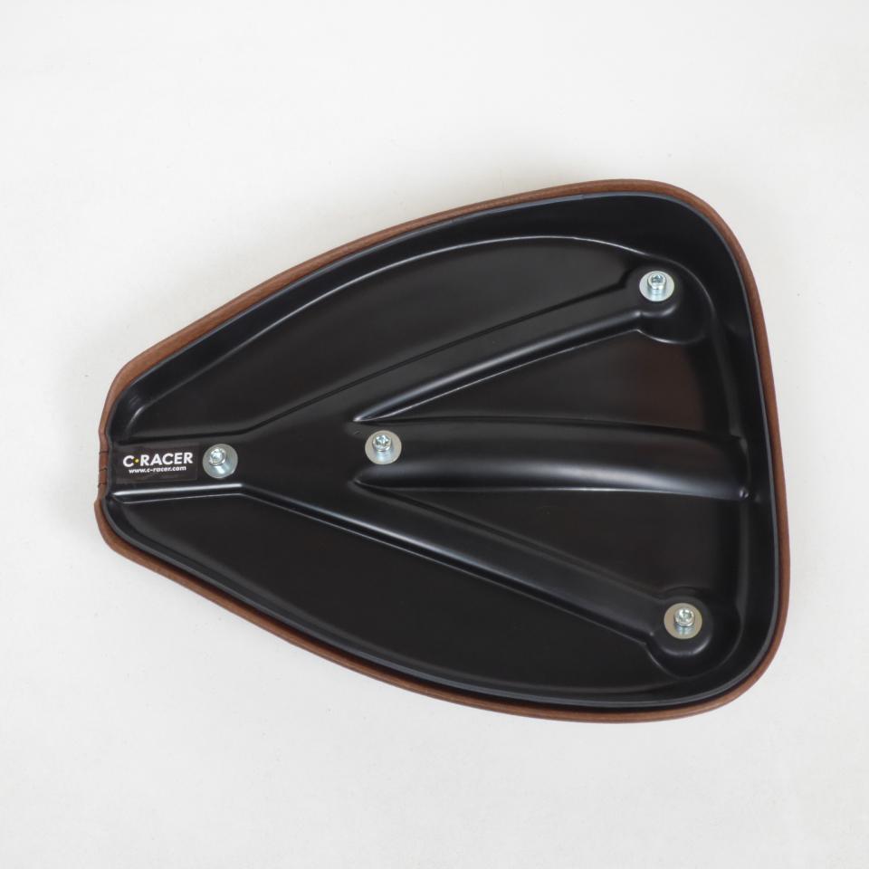 Selle pilote C. Racer pour Auto Bobber marron couture noire Neuf