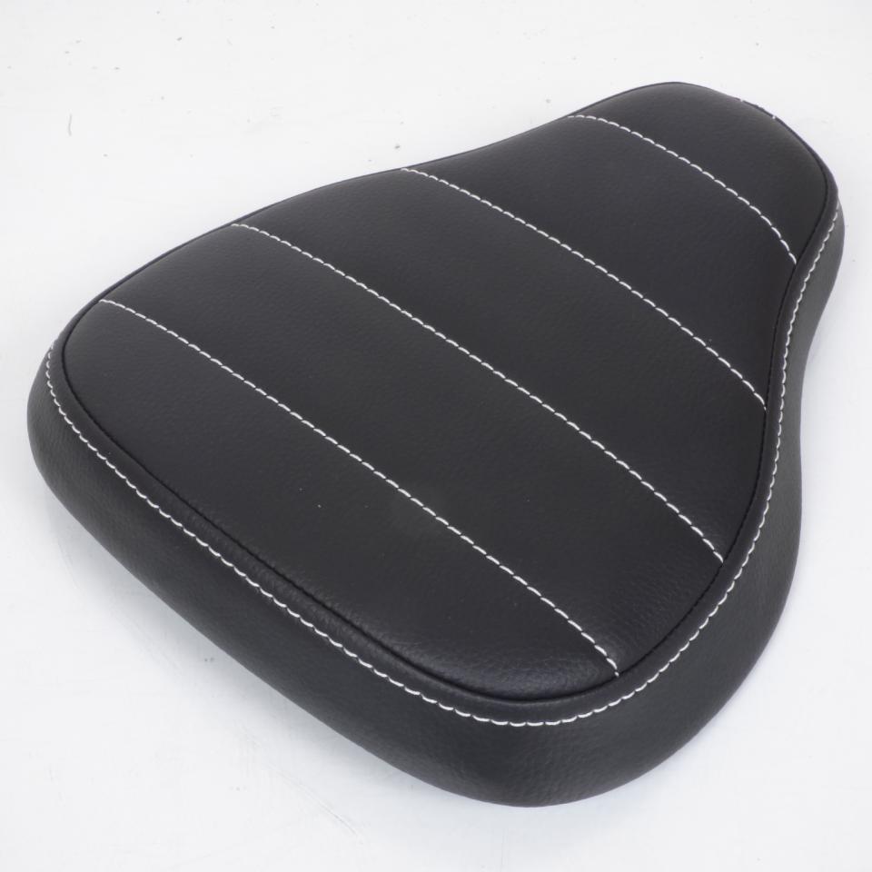 Selle pilote C. Racer pour Auto Bobber noire couture blanche Neuf