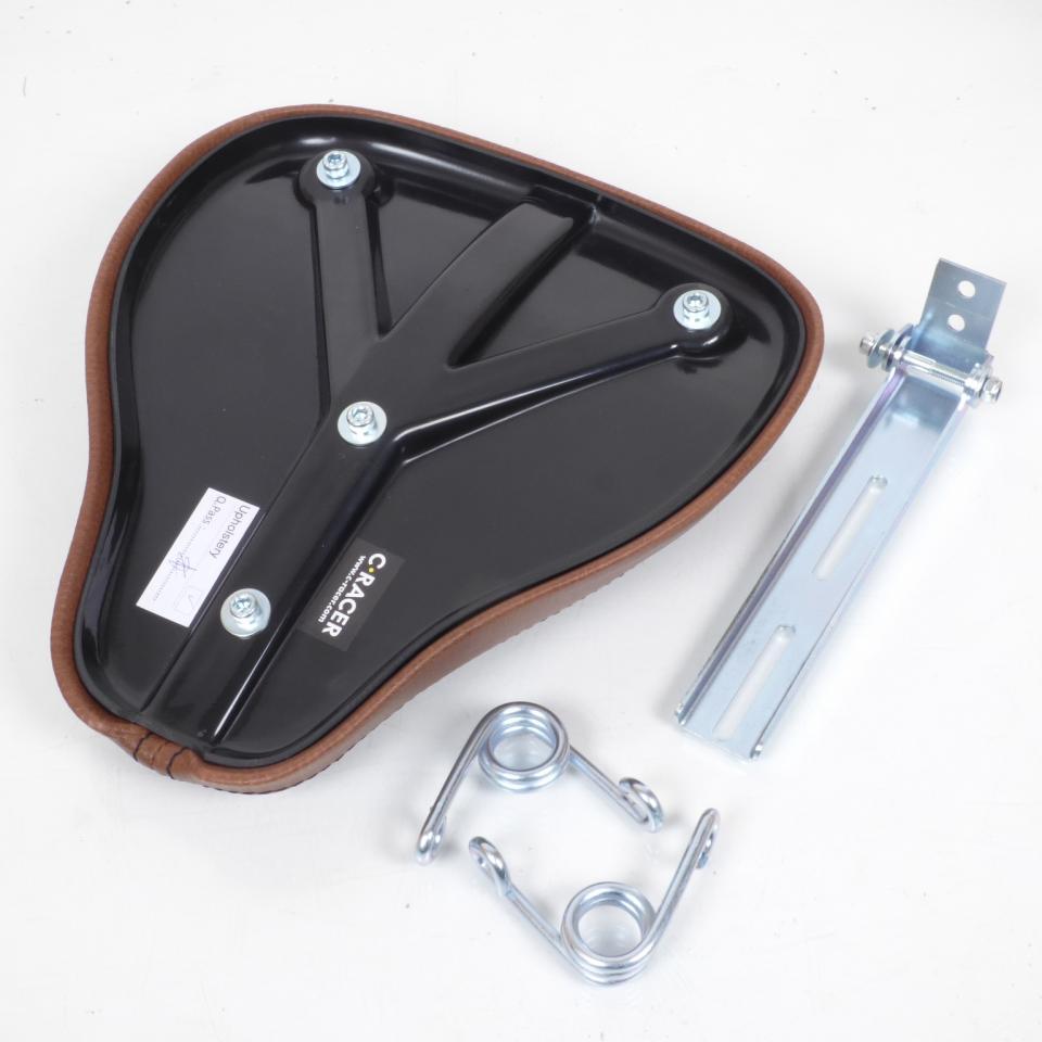 Selle pilote C. Racer pour Auto Bobber marron couture noir Neuf