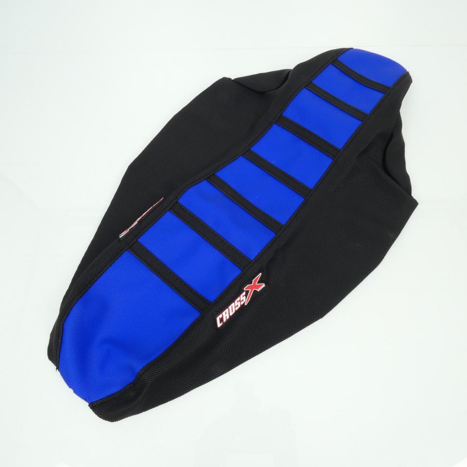 Housse selle CrossX AGS bleu noir grip pour moto Yamaha 450 Yz-F 4T 2010 à 2013