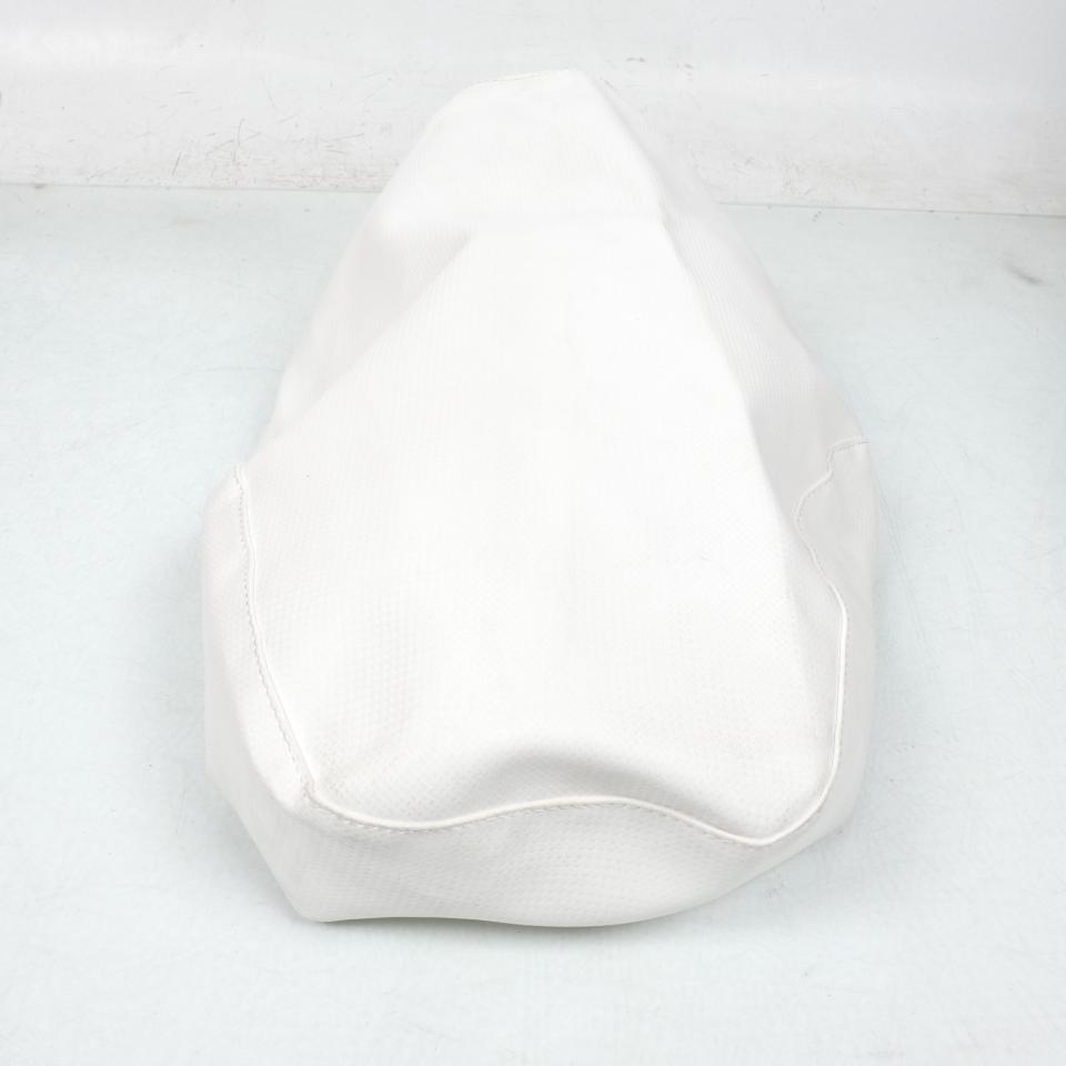 Housse de selle pour scooter Yamaha 50 Bw's 1999 à 2003 Blanc effet carbone Neuf