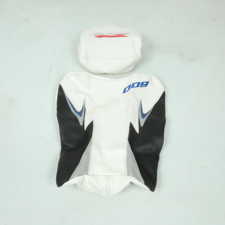 Paire Housse selle Bagster pour moto Suzuki 600 Gsx-R 2008 2201F blanc Noir