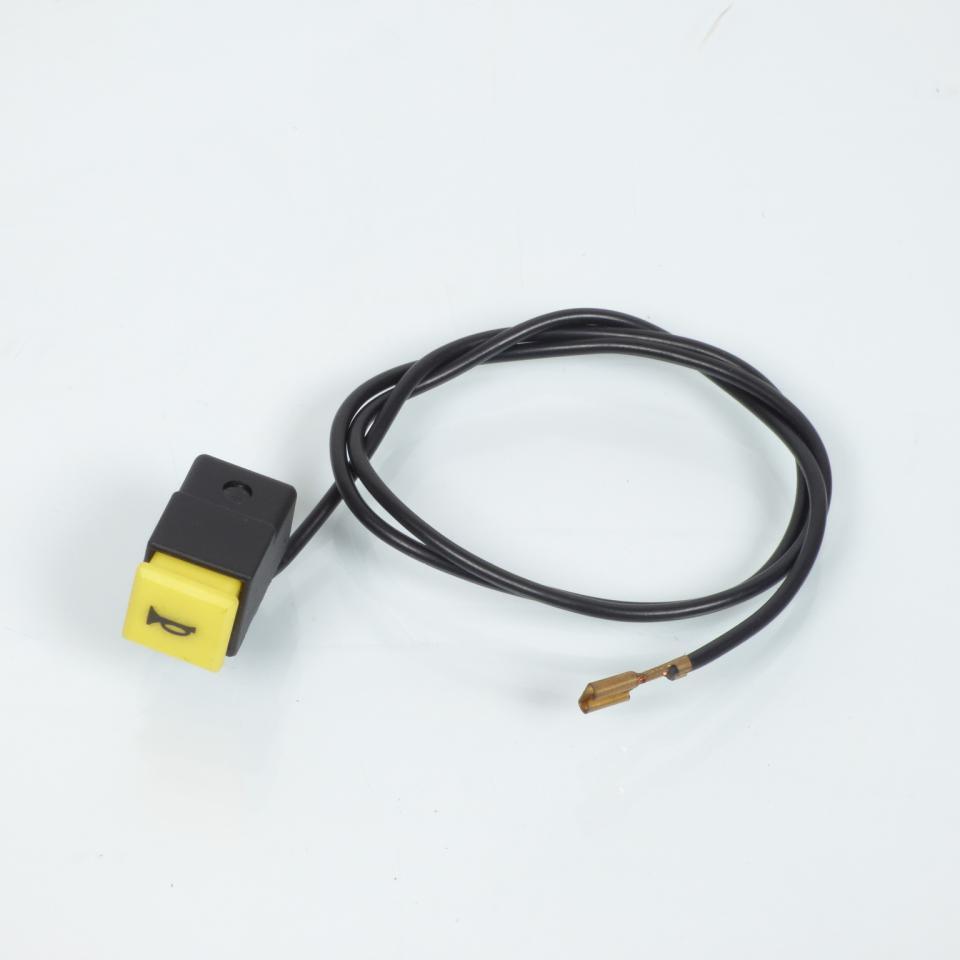Bouton poussoir de klaxon noir et jaune pour mobylette Piaggio 50 Ciao Neuf mob