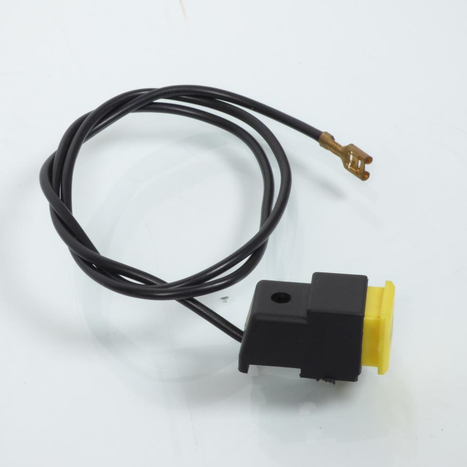 Bouton poussoir de klaxon noir et jaune pour mobylette Piaggio 50 Ciao Neuf mob