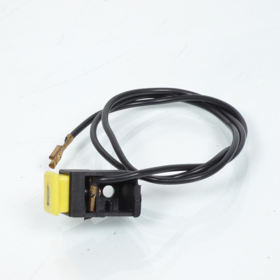 Bouton poussoir de klaxon noir et jaune pour mobylette Piaggio 50 Ciao Neuf mob