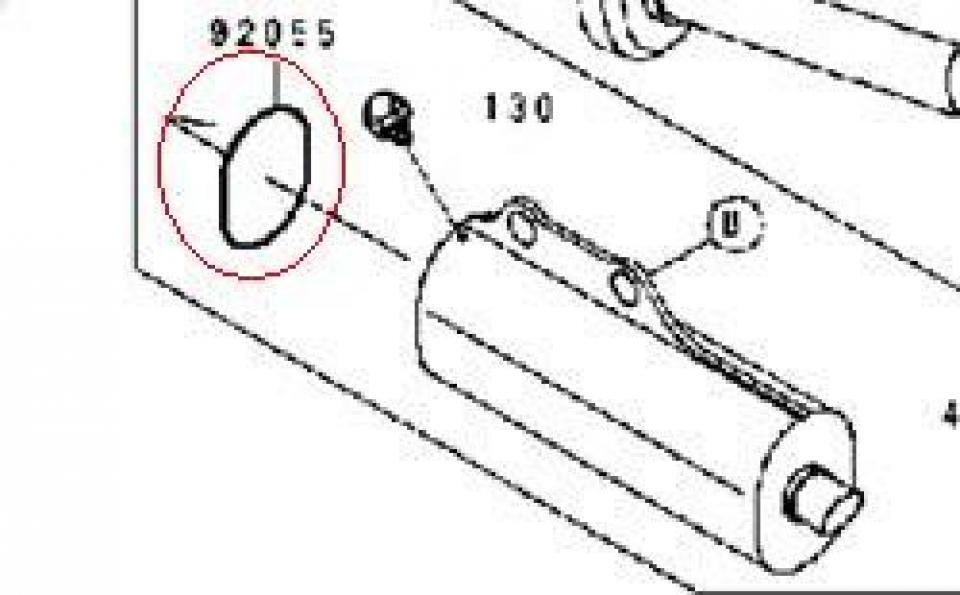 Joint de pot d échappement origine pour Moto Kawasaki 100 KX Après 1996 92055-1461 Neuf