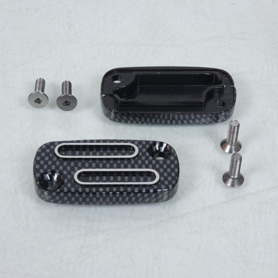 Paire couvercle de maître cylindre Grimeca carbone TNT pour scooter Peugeot 50 Squab Neuf