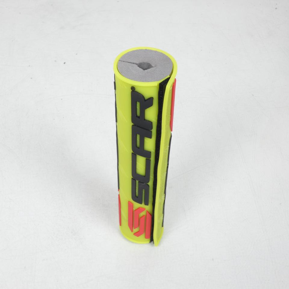 Mousse de guidon 3D Jaune Fluo 250mm Scar pour moto Neuf