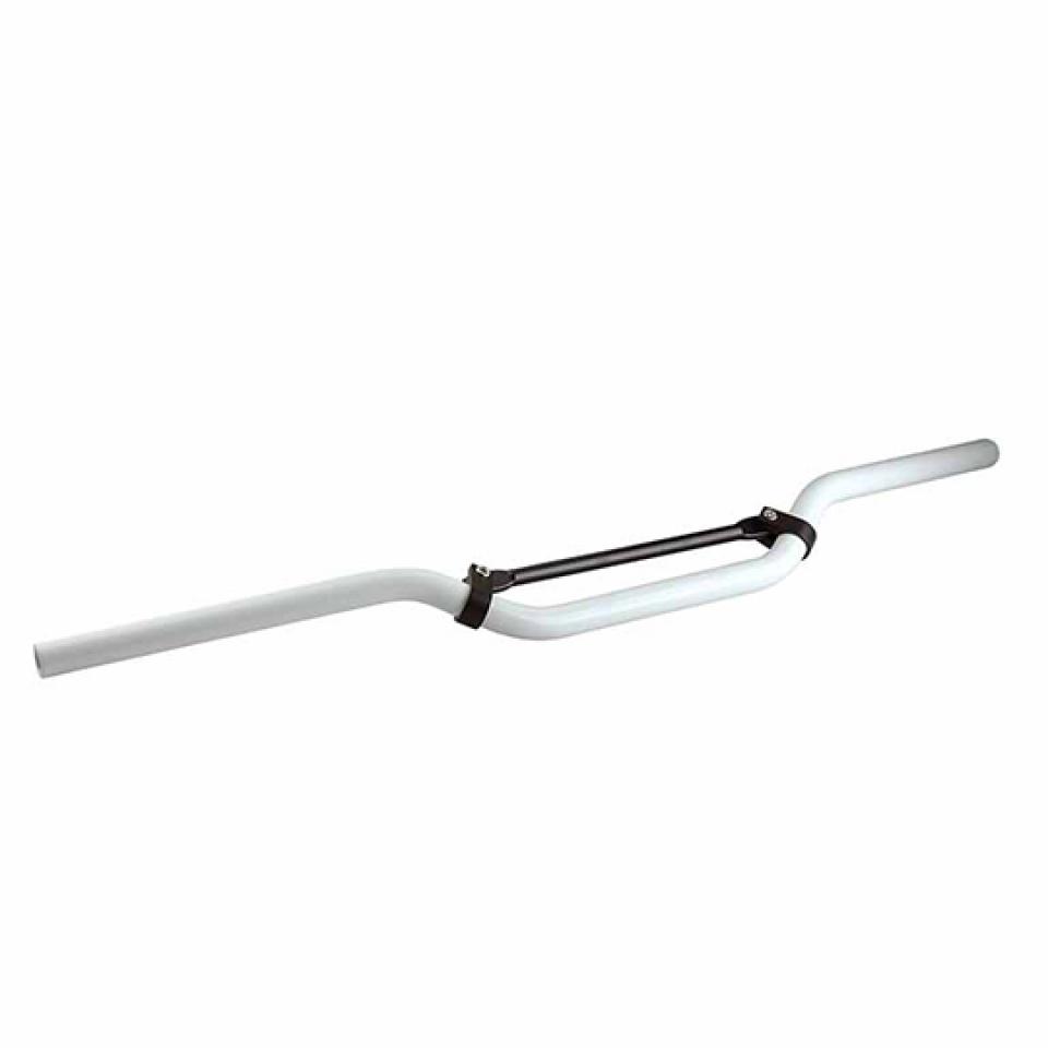 Guidon universel cross blanc 81cm Ø22mm Tun'R pour moto Peugeot 50 XP6 Neuf