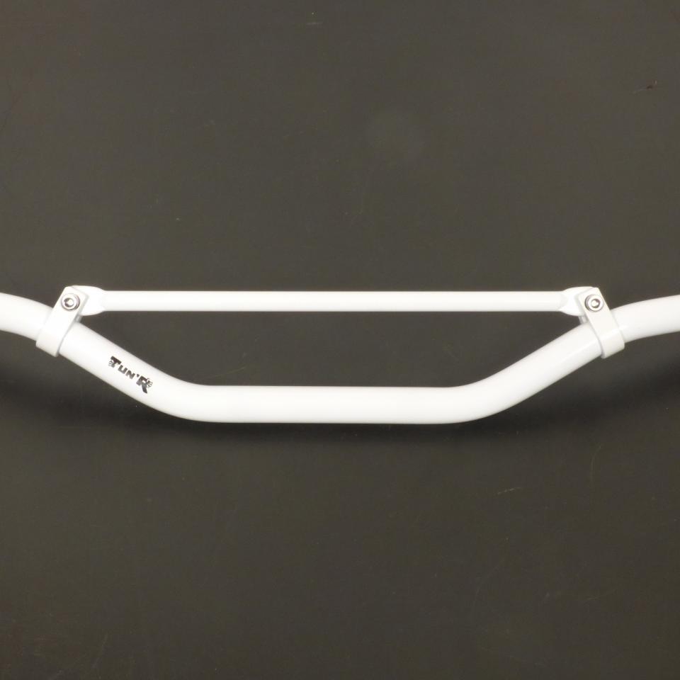 Guidon universel cross blanc 81cm Ø22mm Tun'R pour moto Peugeot 50 XP6 Neuf