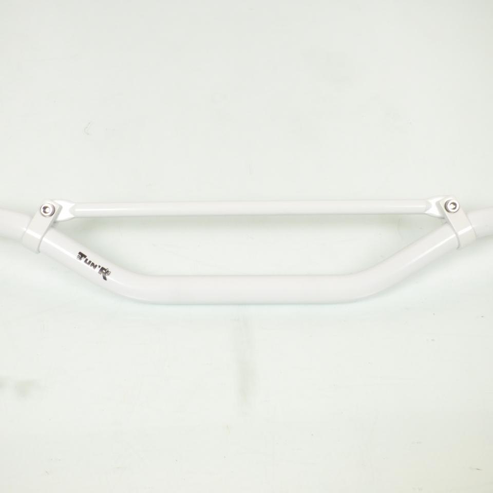 Guidon universel cross blanc 81cm Ø22mm Tun'R pour moto Peugeot 50 XP6 Neuf