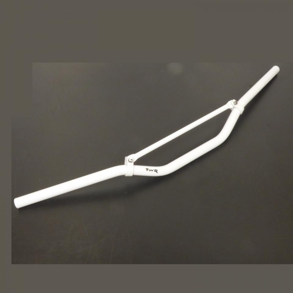 Guidon universel cross blanc 81cm Ø22mm Tun'R pour moto Peugeot 50 XP6 Neuf