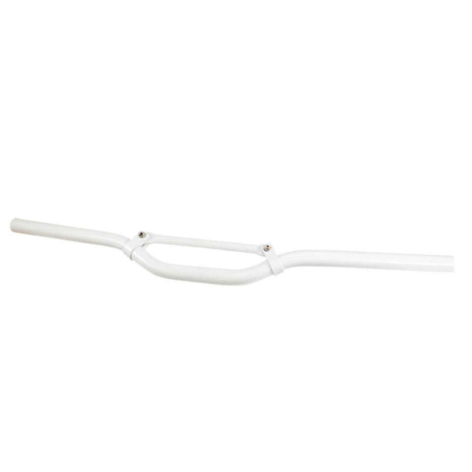 Guidon universel Tun'R pour Scooter Peugeot 50 STREETZONE Après 2013 Street cross blanc 63cm 22mm Neuf