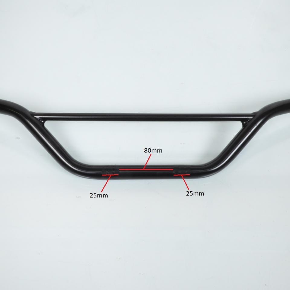 Guidon haut pour moto cross enduro vintage en acier noir Tommaselli 0221.31.20.04