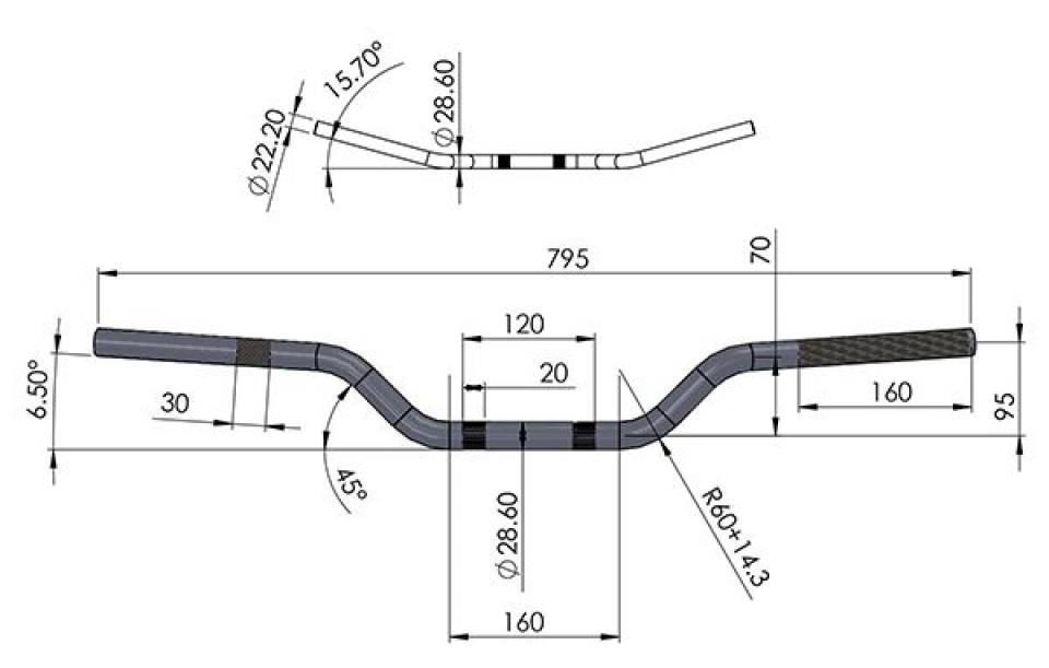 Guidon universel Sifam pour Moto Neuf