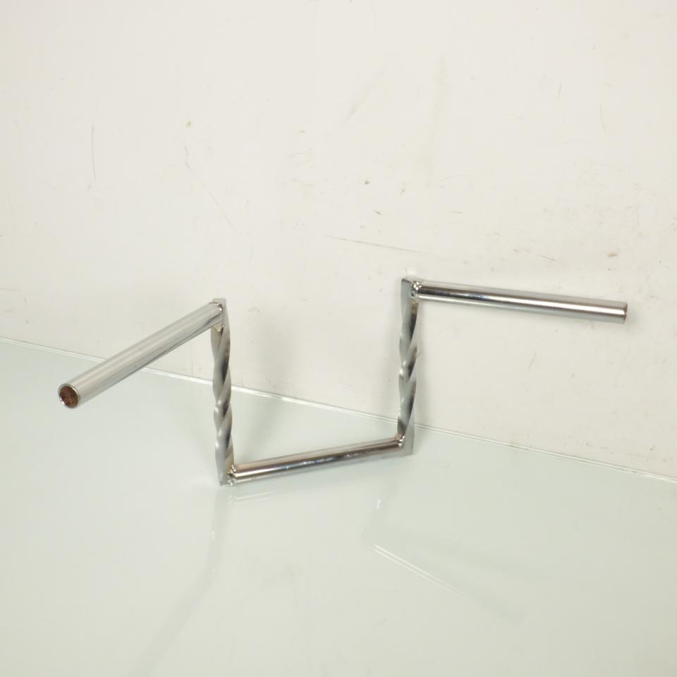 Guidon Z barre torsadé pour mobylette MBK 50 51 Ø22mm L53cm H200mm Neuf