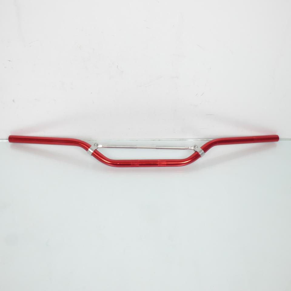 Guidon aluminium rouge Ø22mm L800mm pour moto cross enduro 50 à boite Neuf