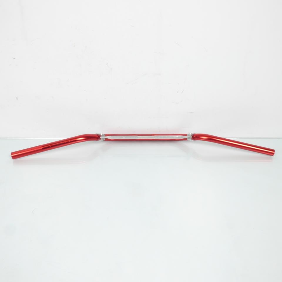 Guidon aluminium rouge Ø22mm L800mm pour moto cross enduro 50 à boite Neuf