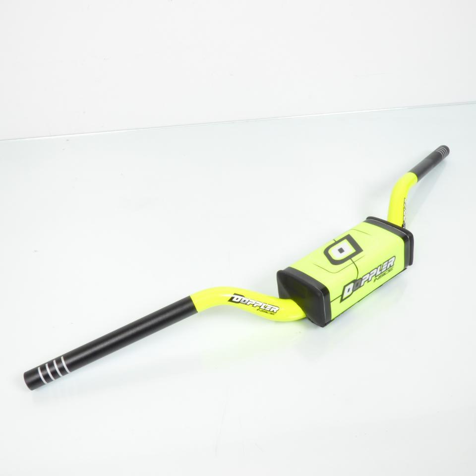 Guidon universel Doppler pour Moto Derbi 50 Senda Sm X-Treme 2006 à 2012 Oversize jaune D28mm L775mm Neuf