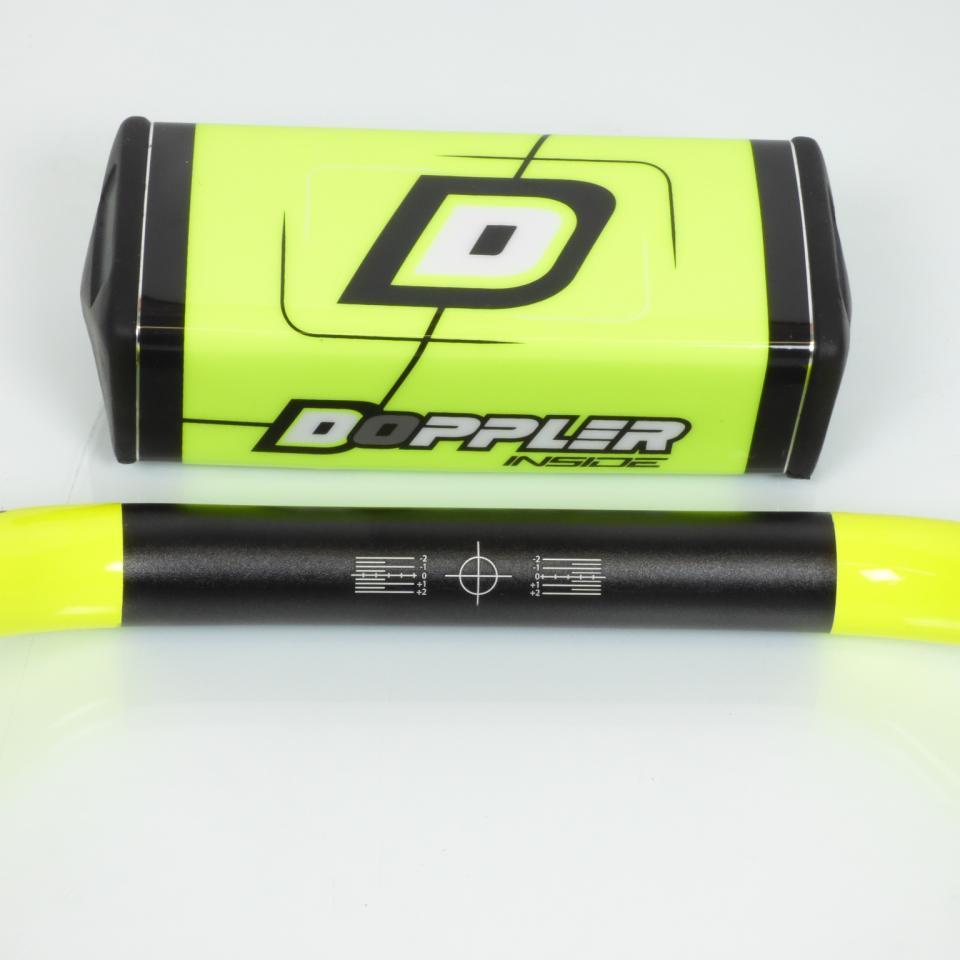 Guidon universel Doppler pour Moto Derbi 50 Senda Sm X-Treme 2006 à 2012 Oversize jaune D28mm L775mm Neuf