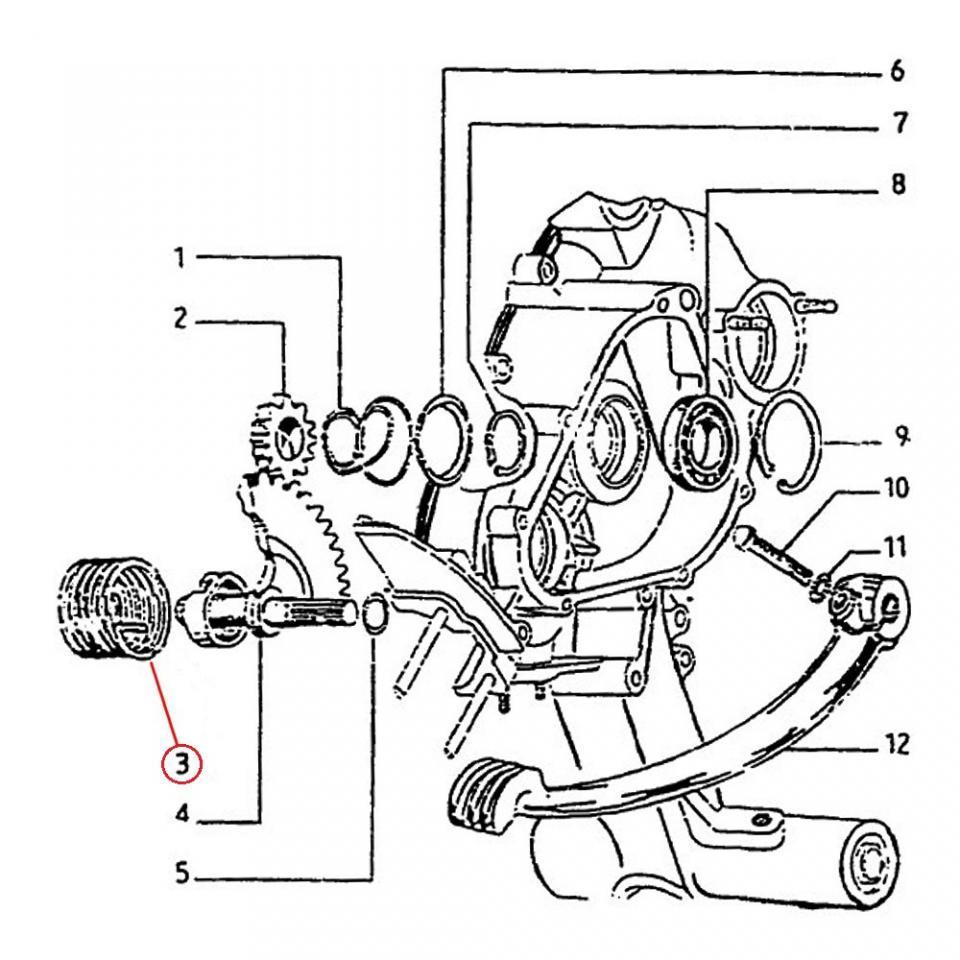 Ressort de kick RMS pour scooter Piaggio 125 Vespa 1967-1982 078478 Neuf