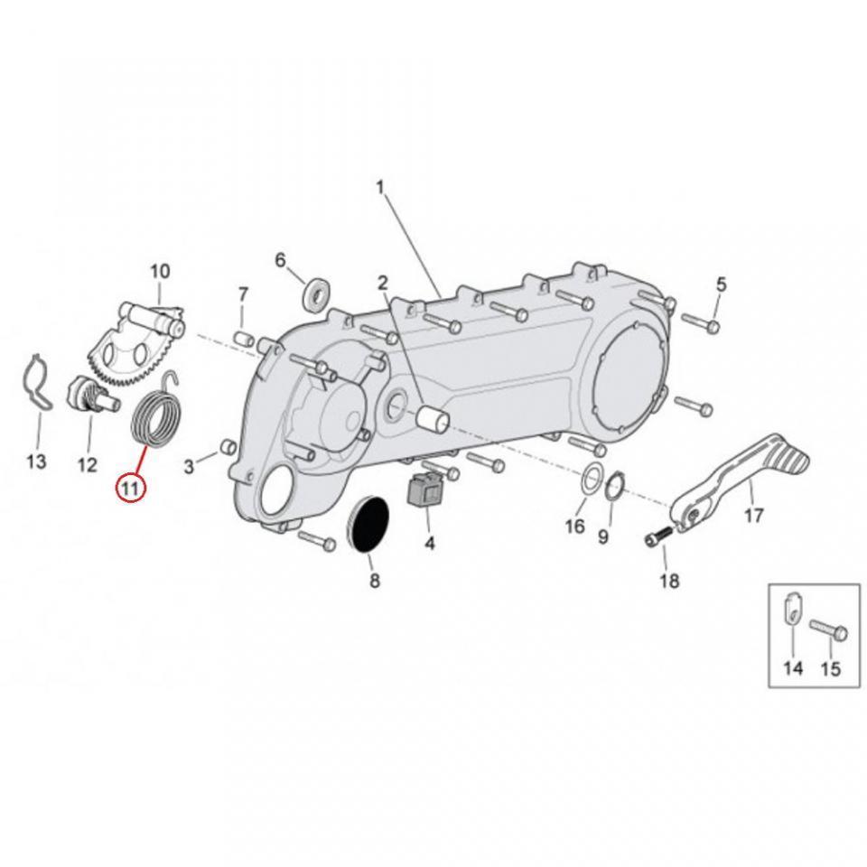 Ressort de kick RMS pour Scooter Aprilia 125 Mojito retro 1999 à 2001 Neuf