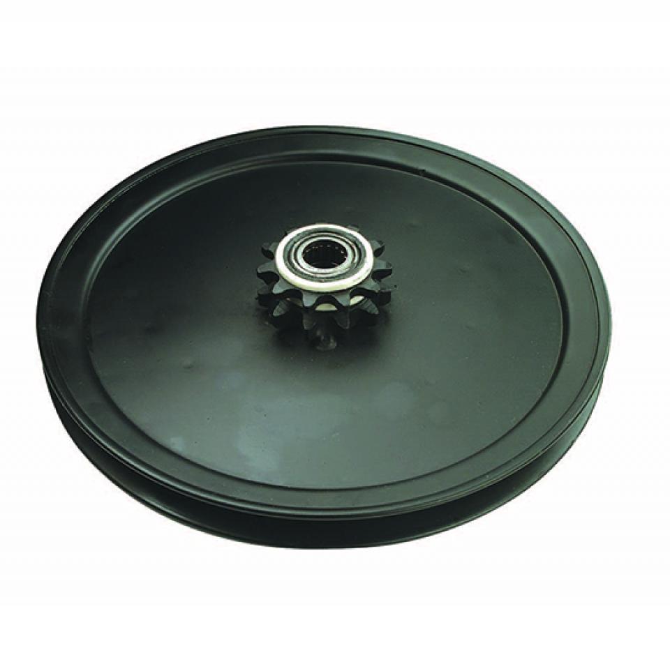 Poulie de transmission noir pour mobylette MBK 51 pignon 11 dents soudé Ø214mm