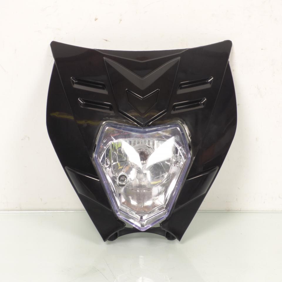 Plaque phare noir avec optique phare 12V 35/35W One Felix pour moto 50 TT SM