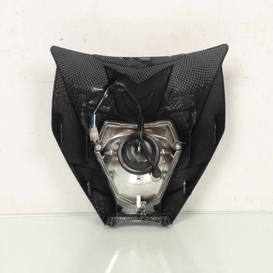 Plaque phare carbone avec optique phare 12V 35/35W One Felix pour moto 50 TT SM