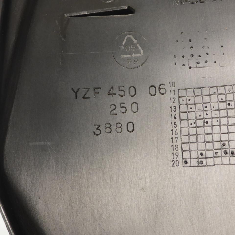 Plaque phare numéro frontale UFO noire pour moto Yamaha 125 YZ Neuf