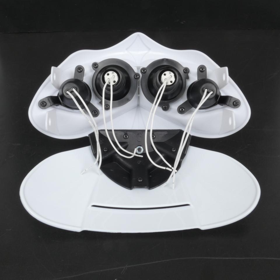 Plaque phare tête de fourche optique halogène One Manga blanc pour moto tuning Neuf