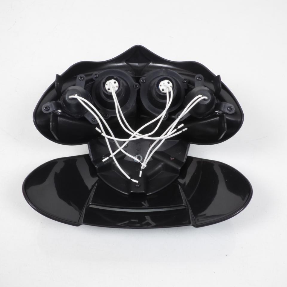 Plaque phare tête de fourche One Manga noir pour moto optique halogène tuning