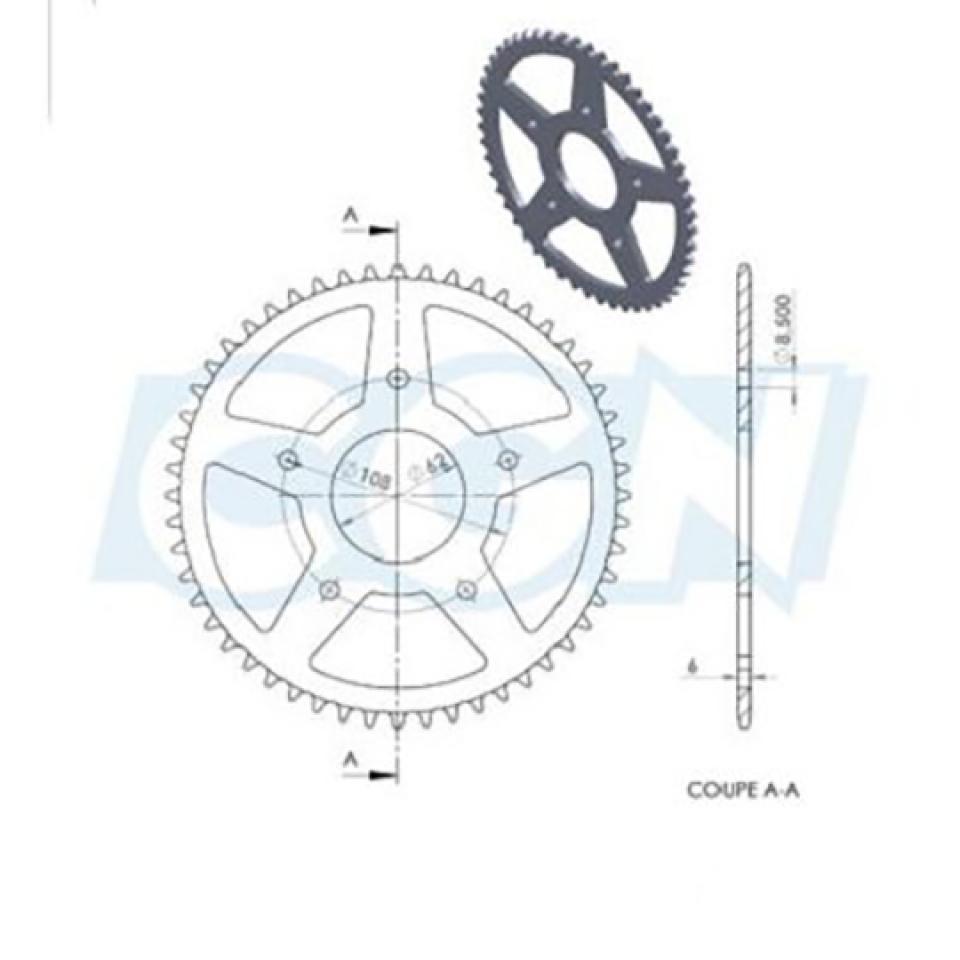 Couronne de transmission Teknix pour Moto Peugeot 50 XPS 2002 à 2010 Neuf